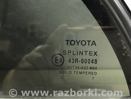 ФОТО Стекло двери задней левой (форточка) для Toyota Avensis T250 (02.2003-10.2009) Киев