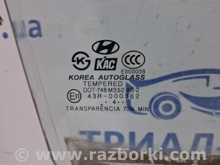 ФОТО Стекло двери переднее правое для Hyundai Tucson (04-10) Киев