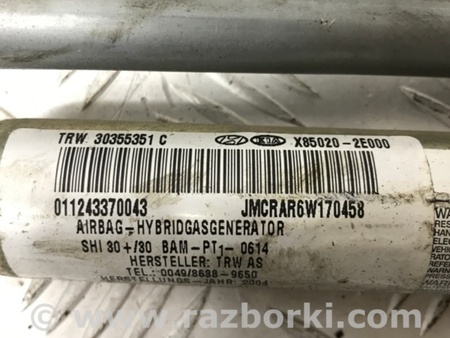 ФОТО Airbag потолка(шторка) правый для Hyundai Tucson (04-10) Київ