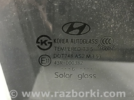 ФОТО Стекло двери переднее правое для Hyundai Santa Fe CM (05-12) Київ