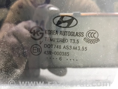 ФОТО Стекло двери задней левой (форточка) для Hyundai Santa Fe CM (05-12) Киев