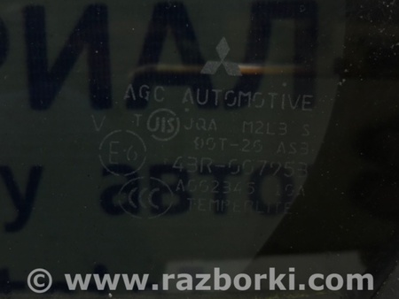 ФОТО Стекло двери задней левой (форточка) для Mitsubishi Lancer X 10 (08-17) Киев