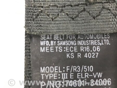 ФОТО Ремень безопасности передний правый для SsangYong Korando Киев