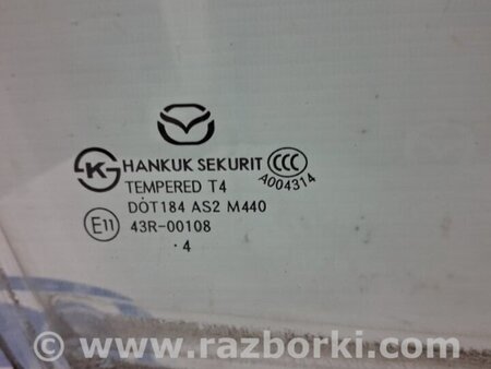 ФОТО Стекло двери переднее правое для Mazda 3 BM/BN (2013-2019) (III) Київ