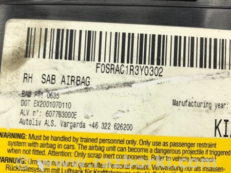 ФОТО Подушка безопасности в кресло для KIA Ceed Киев