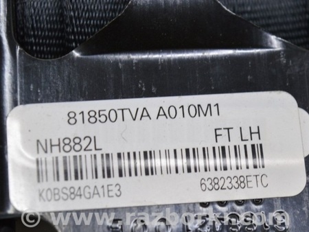 ФОТО Водительский ремень безопасности для Honda Accord CV (2017 -2022) Одесса