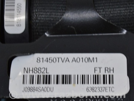ФОТО Пассажирский ремень безопасности для Honda Accord CV (2017 -2022) Одесса