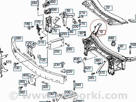 ФОТО Планка телевизора верх прав для Mercedes-Benz GLC X253 Одесса