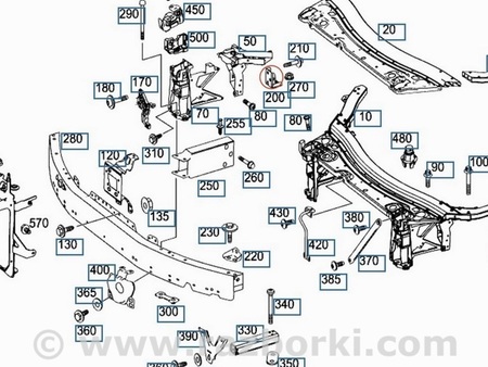 ФОТО Скоба крепления планки телевизора вертикальной Г образной прав для Mercedes-Benz GLC X253 Одесса