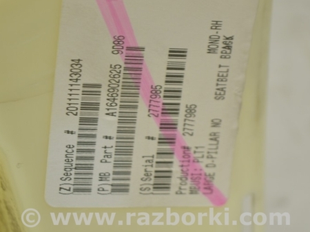 ФОТО Накладка задней стойки задняя правая верхняя для Mercedes-Benz GL-CLASS X164 (06-12) Одесса