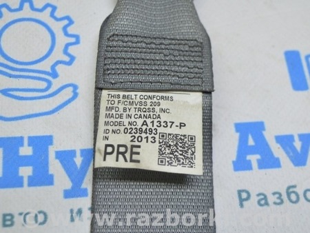 ФОТО Водительский ремень безопасности usa/euro серый для Toyota Camry 50 XV50 (11-14) Одеса