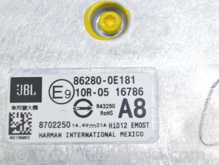 ФОТО Усилитель JBL под дисплей для Toyota Highlander (2019-) Одесса