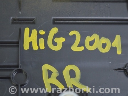 ФОТО Накладка порога задняя правая черная для Toyota Highlander (2019-) Одесса