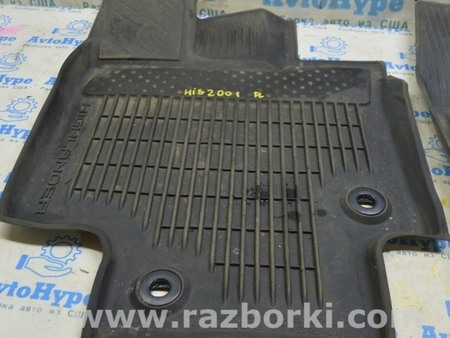 ФОТО Комплект ковриков салона резина черный для Toyota Highlander (2019-) Одесса