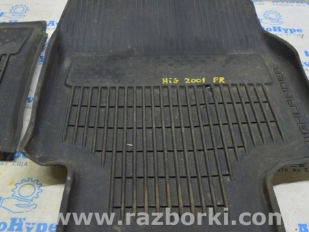 ФОТО Комплект ковриков салона резина черный для Toyota Highlander (2019-) Одесса