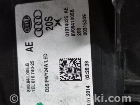 ФОТО Фара для Audi (Ауди) A3 III 8V (12-20) Київ