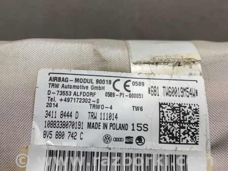 ФОТО Подушка безопасности боковая для Audi (Ауди) A3 III 8V (12-20) Київ