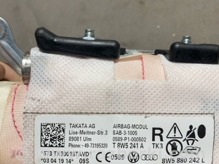 ФОТО Подушка безопасности для Audi (Ауди) A5 F5 B9 (16-24) Київ