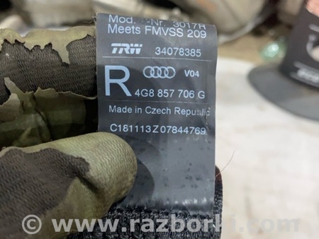 ФОТО Ремень безопасности для Audi (Ауди) A6 C7 4G (11-18) Київ