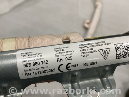 ФОТО Подушка безопасности боковая для Porsche Macan I 95B +FL (13-18) Київ