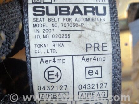 ФОТО Ремень безопасности правый для Subaru Outback III BP/BL (03-09) Київ