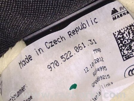 ФОТО Подушка безопасности в сиденье для Porsche Panamera I 970 (09-16) Київ