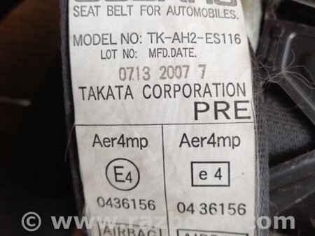 ФОТО Ремень безопасности пассажира для Subaru Impreza III GE GH (07-14) Київ