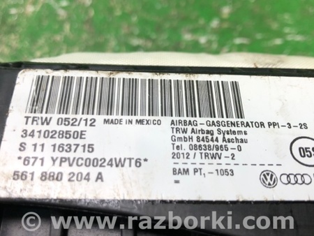 ФОТО Подушка безпеки пасажира для Volkswagen Passat B7 (09.2010-06.2015) Київ