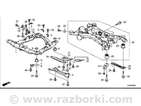 ФОТО Кріплення балки підвіски для Acura TLX (17-20) Київ
