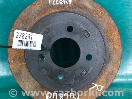 ФОТО Гальмівний диск задній для Hyundai Accent 4 RB (10-18) Київ