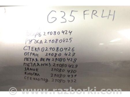 ФОТО Двері для Infiniti  G25/G35/G37/Q40 Київ