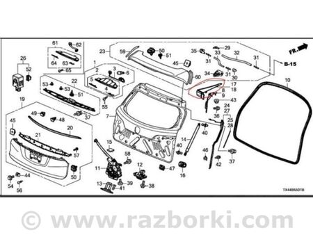 ФОТО Накладка кузова для Acura RDX TB3, TB4 (12-15) Київ