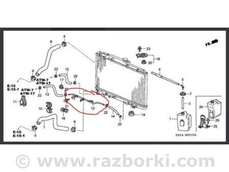 ФОТО Трубка АКПП для Acura MDX YD1 (00-06) Київ