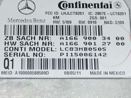 ФОТО Блок керування блютуз для Mercedes-Benz GL-CLASS X164 (06-12) Київ