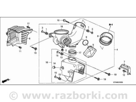 ФОТО Пластик подкапотного отсека для Acura MDX YD2 (06-12) Київ