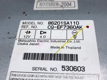 ФОТО Магнітола для Subaru Forester SG S11 (02-08) Київ