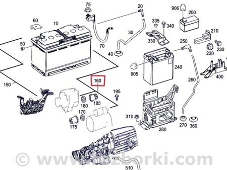 ФОТО Провід стартера для Mercedes-Benz GL-Class X166 (12-16) Київ