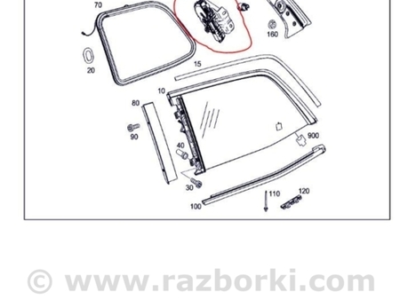ФОТО Моторчик склопідйомника для Mercedes-Benz GL-Class X166 (12-16) Київ