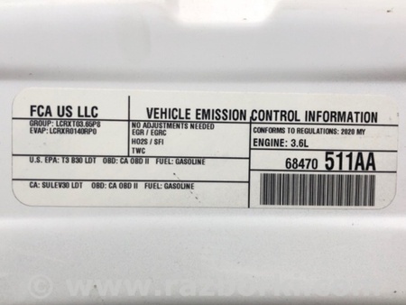 ФОТО Капот для Chrysler Pacifica II RU (16-21) Київ