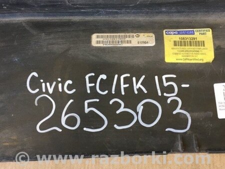 ФОТО Накладка бампера для Honda Civic X cедан FC1/FC2/FC3/FC4 (15-22) Київ