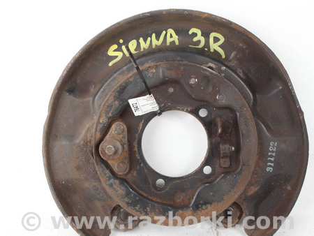 ФОТО Щиток заднего тормозного диска правый для Toyota Sienna (03-10) Київ