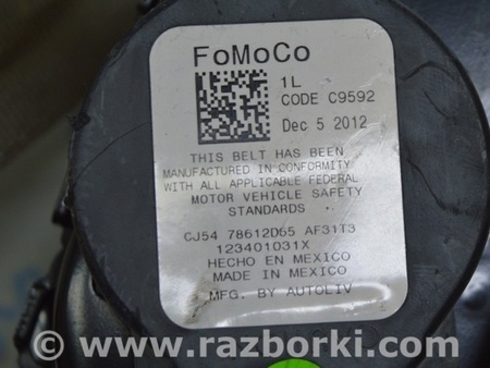 ФОТО Ремень безопасности для Ford Escape 3 (01.2012-12.2018) Одеса