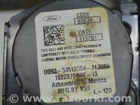 ФОТО Ремень безопасности для Ford Fusion USA 2 поколение (12-20) Одеса