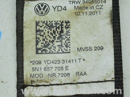 ФОТО Ремень безопасности для Volkswagen Tiguan (11-17) Одеса