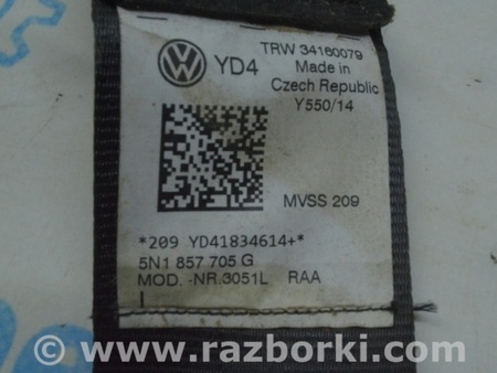 ФОТО Ремень безопасности для Volkswagen Tiguan (11-17) Одеса