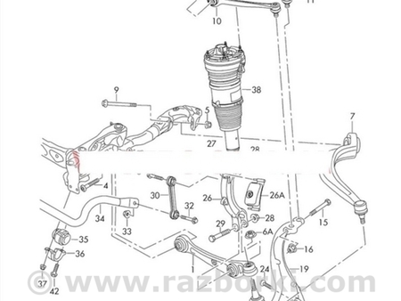 ФОТО КулакЦапфаСтупица для Audi (Ауди) A8 III D4 4H (09-17) Одеса