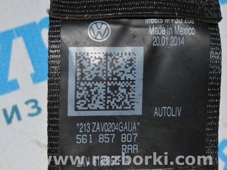 ФОТО Ремень безопасности для Volkswagen Passat B7 (09.2010-06.2015) Одеса
