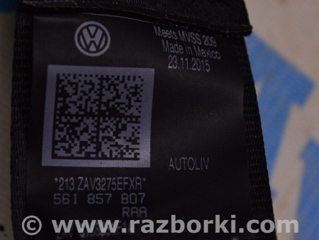 ФОТО Ремень безопасности для Volkswagen Passat B8 (2014-2023) Одеса
