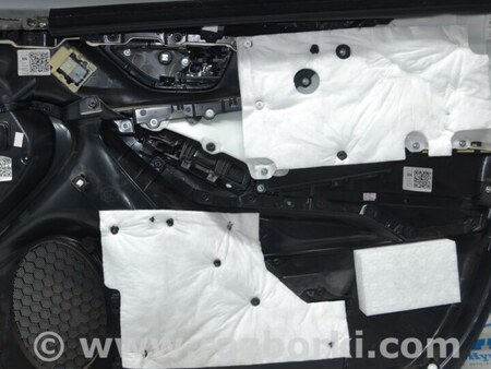 ФОТО Обшивка двери карточка перед лев 02 красная строчка Sport для Subaru Forester SK S14 (18-24) Одеса
