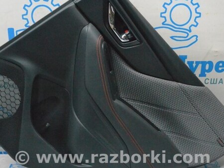 ФОТО Обшивка двери карточка зад прав 02 красная строчка Sport для Subaru Forester SK S14 (18-24) Одеса